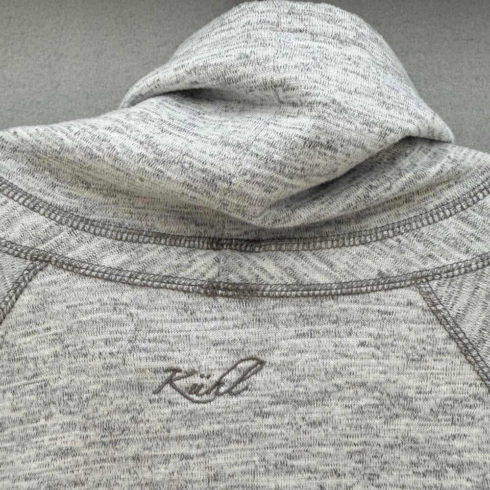 Kuhl Sweatshirt Women's L Lea Pullover Grey Heather Cowl Neck Athleisure Outdoor - Picture 3 of 10